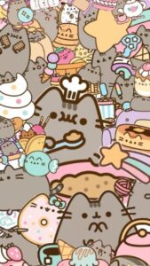 Mèo Pusheen hình nền điện thoại cute