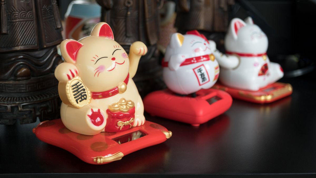 Hình nền máy tính ảnh mèo thần tài 