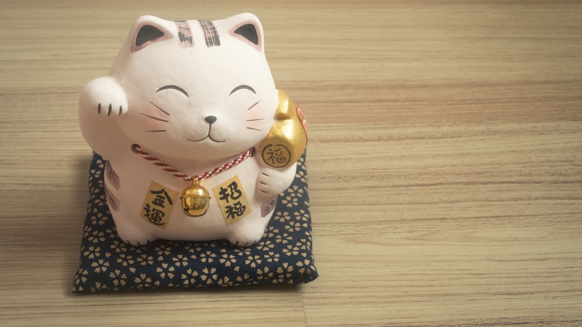 Hình nền máy tính ảnh mèo thần tài 