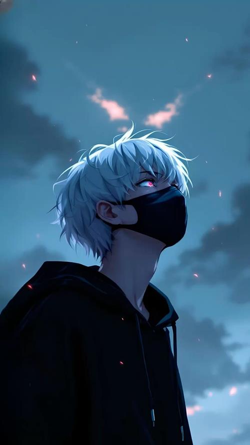 Ảnh anime nam ngầu 3D trời đêm