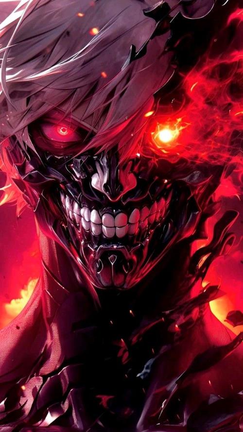 Hình nền anime ác quỷ nam ngầu kinh dị