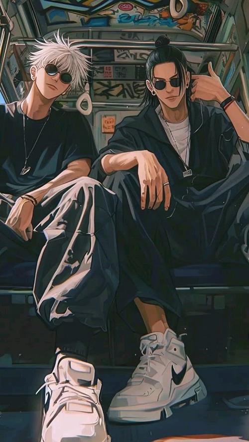 Hình nền anime nam ngầu đeo kính đen