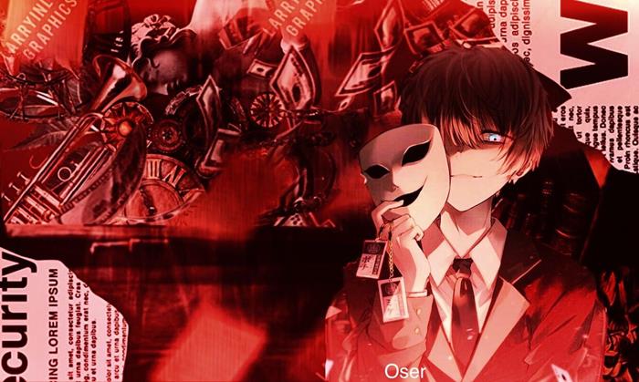 Ảnh nền anime nam ngầu bí ẩn