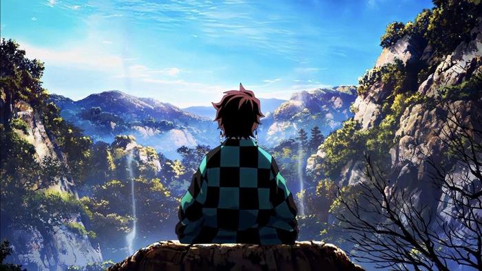 Hình nền anime nam buồn quay lưng