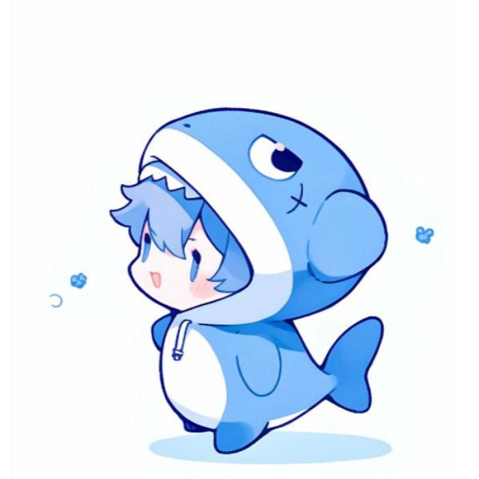 Hình con cá chibi cute dễ thương