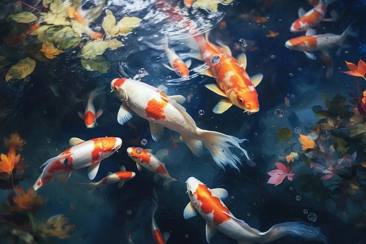 Hình nền cá vàng biểu tượng phong thủy