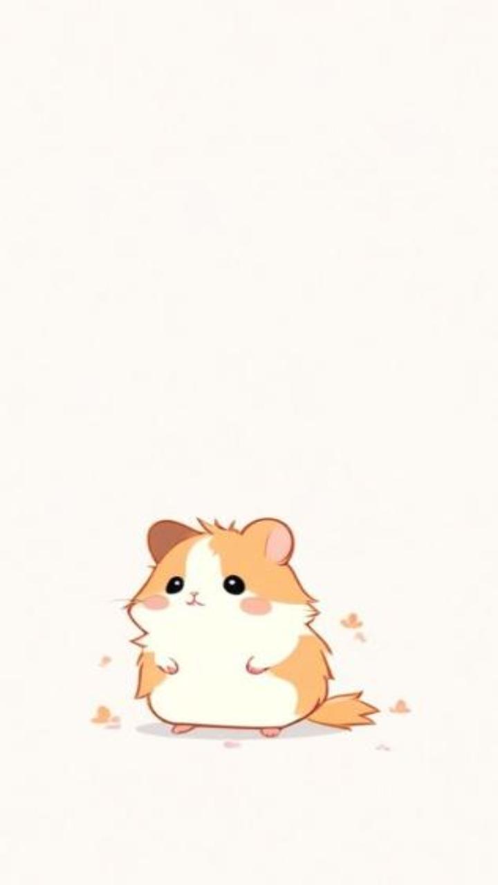 Hình nền chuột Hamster chibi cute xỉu
