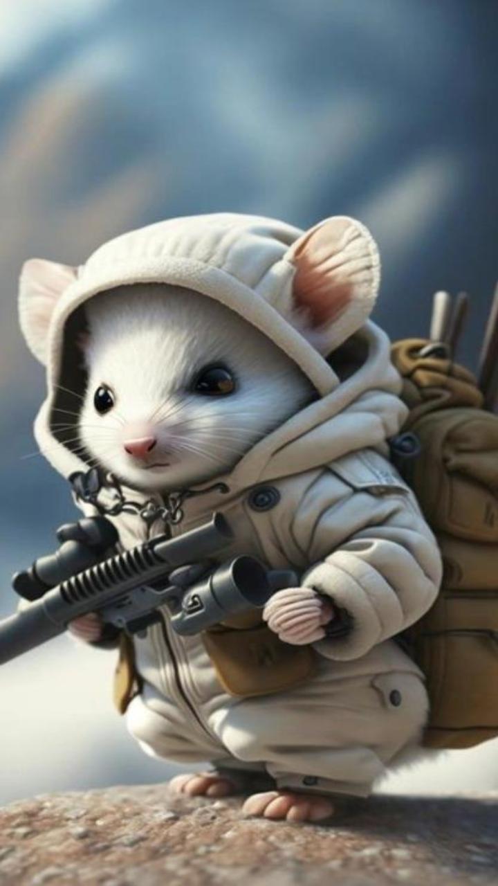 Hình nền chuột Hamster 3D siêu đẹp
