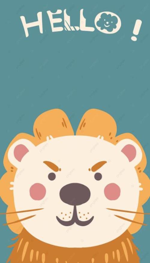 Hình nền sư tử cute miễn phí cho điện thoại